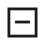 Minus Square SVG Icon